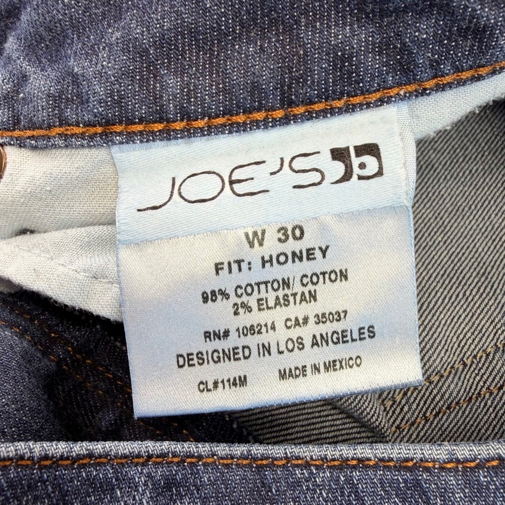 Joe's Jeans Womens Honey Low Rise Bootcut Dark Wash Stretch Denim Sz 30 Western - Picture 4 of 12